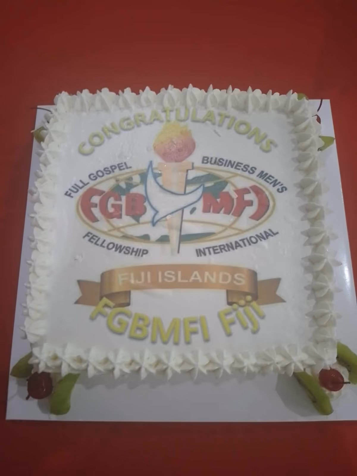 FGBMFI Fiji cake